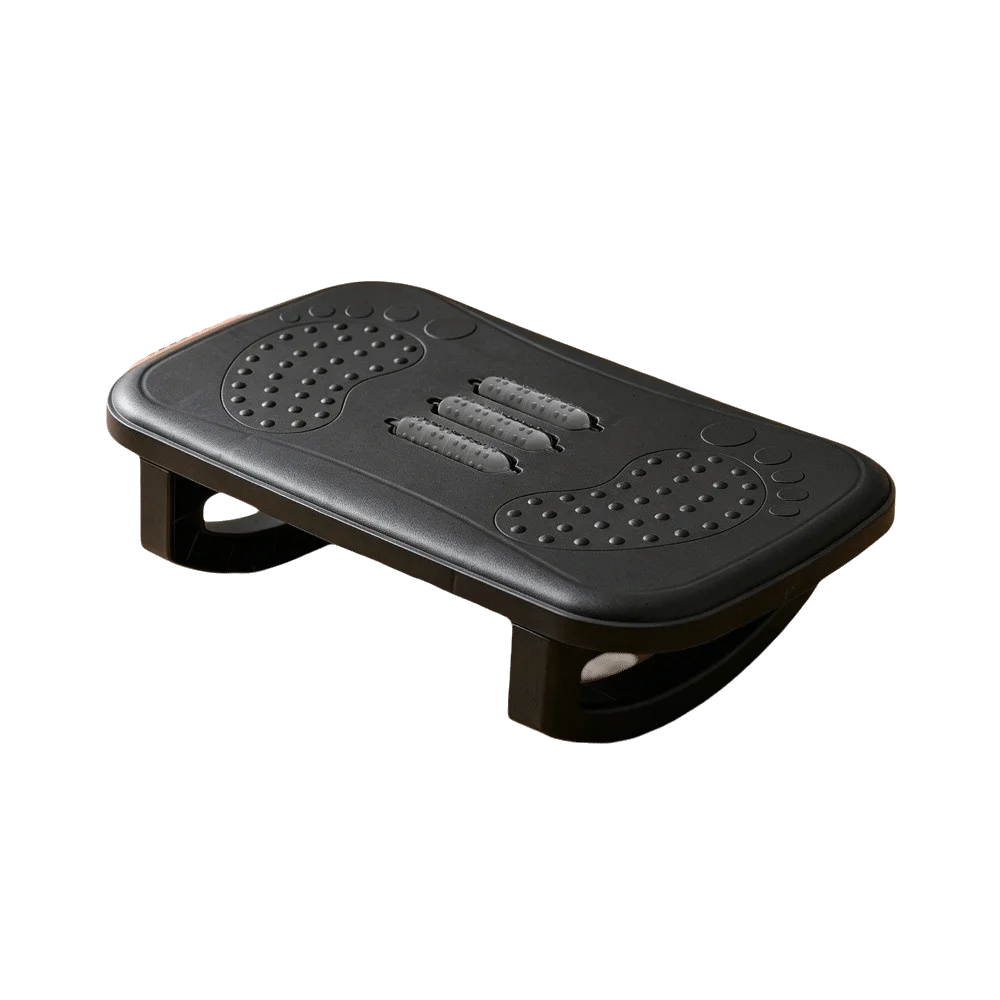 Ergonomic Under Desk Footrest Massage Rollers Non-Slip Base Rocking Foot Rest Pain Relief Posture Correction Foot Stool