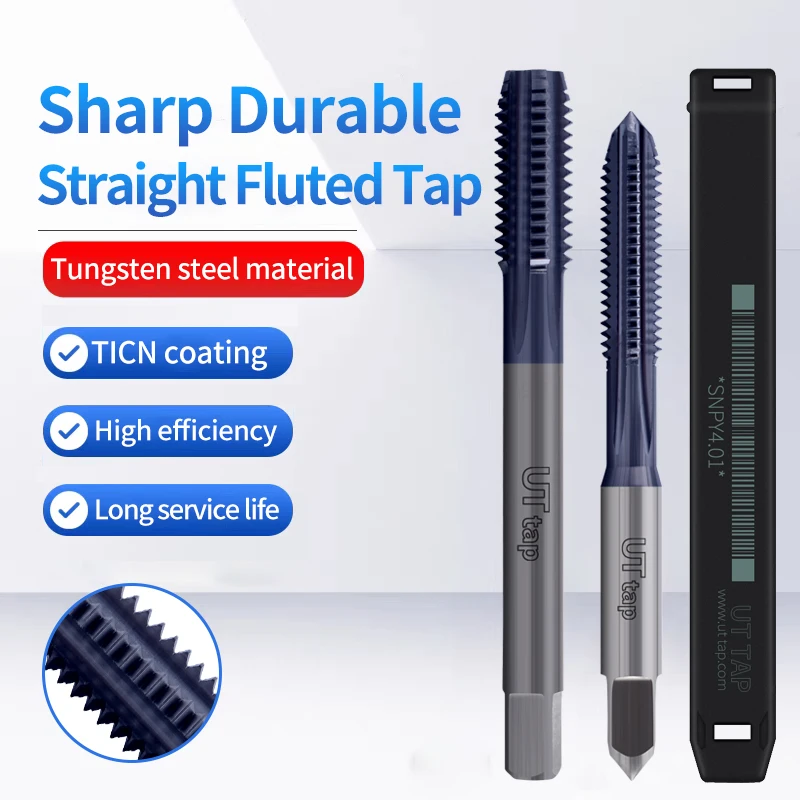 UT TAP Carbide Tungsten Steel JIS Standard Straight Fluted Tap UNC UNF 4-40 6-32 Machine Screw Thread Taps For HRC 55° - 62°
