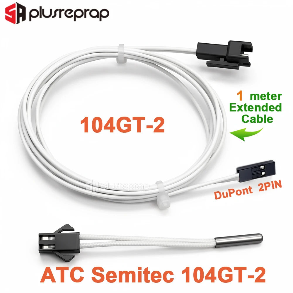 Cartucho termistor ATC Semitec 104GT-2 104NT-4-16C054RT para cartuchos de Sensor volcánico V5 V6, bloque calentador, piezas de impresora 3D