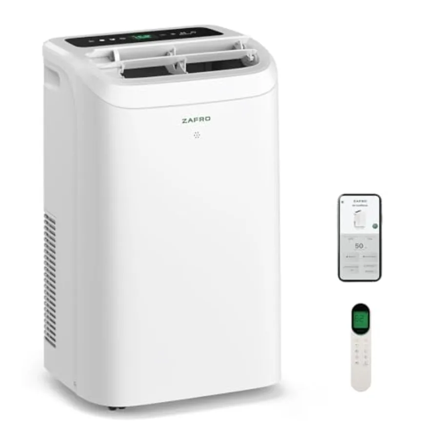 

Портативный кондиционер 14000 BTU (10000 BTU SACC) Smart AC, ультратихий (46 дБ), с голосовым/APP/дистанционным управлением, 24-часовым таймером, функцией вентиляции и осушения воздуха