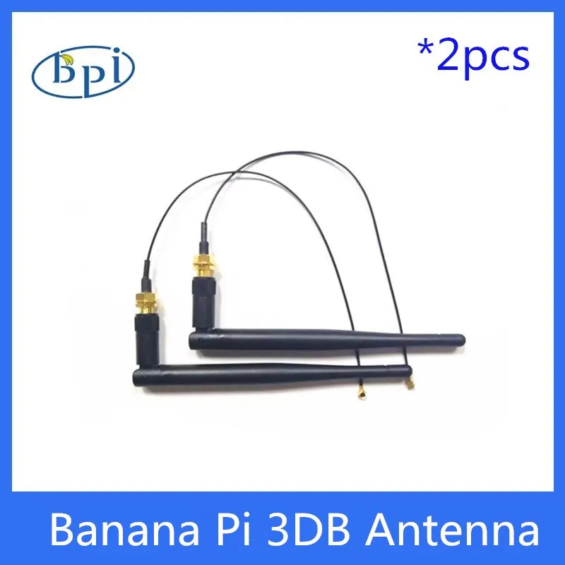 

Banana Pi 3DB Antenna Flexible 2.4GHZ 3DB WiFi Antenna Accessory for DIY R1 Development Router Board 2pcs / lot for BPI