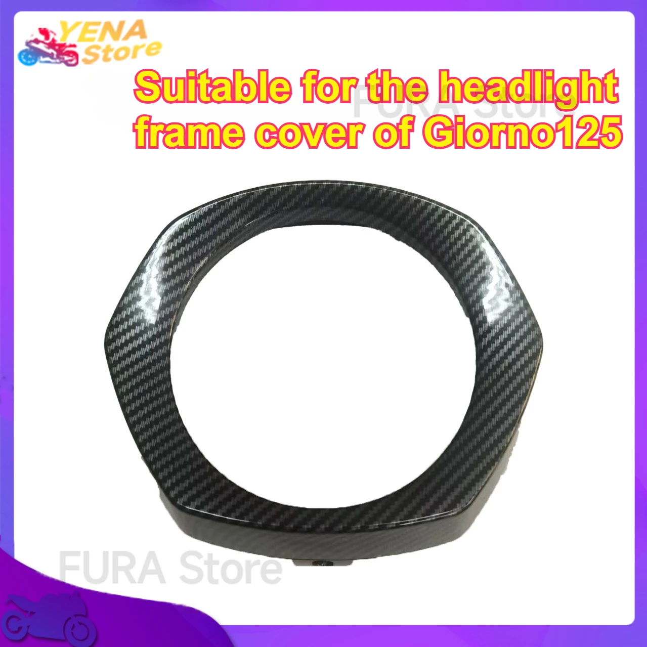 

Suitable for Giorno125 motorcycle headlight ring, headlight cover, headlight protection cover, ABS carbon fiber accessories