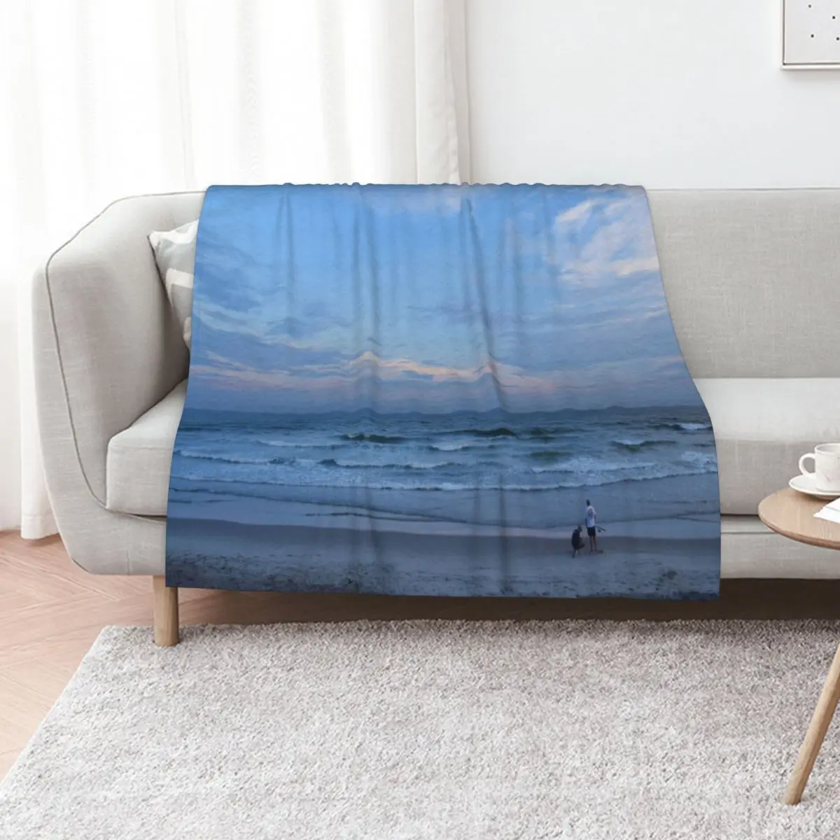 Emerald Isle Sunset Throw Blanket Softest valentine gift ideas for sofa Bed covers Travel heavy to sleep Blankets