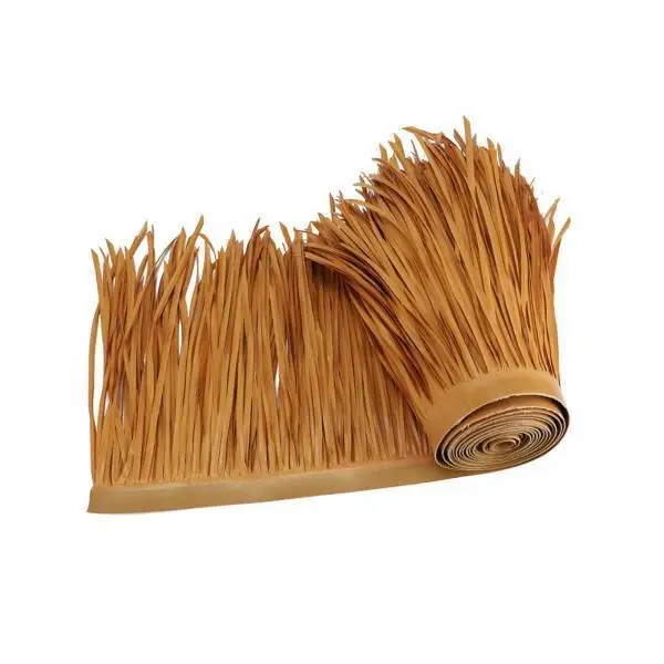 Synthetic Palm Thatch PETG Straw Roof Roll Simulation Thatch Panel DIY Garden Fence Cover for Bar Hut Gazebo Umbrella Shade