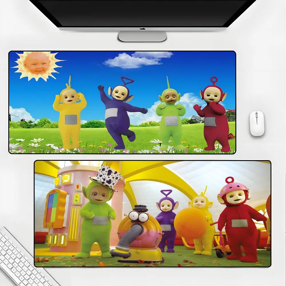 

Cute T-teletubbies Mouse Pad Rubber Mat Laptop Xxl Mousepad Notebook Gamer Computer Table Gaming Accessories