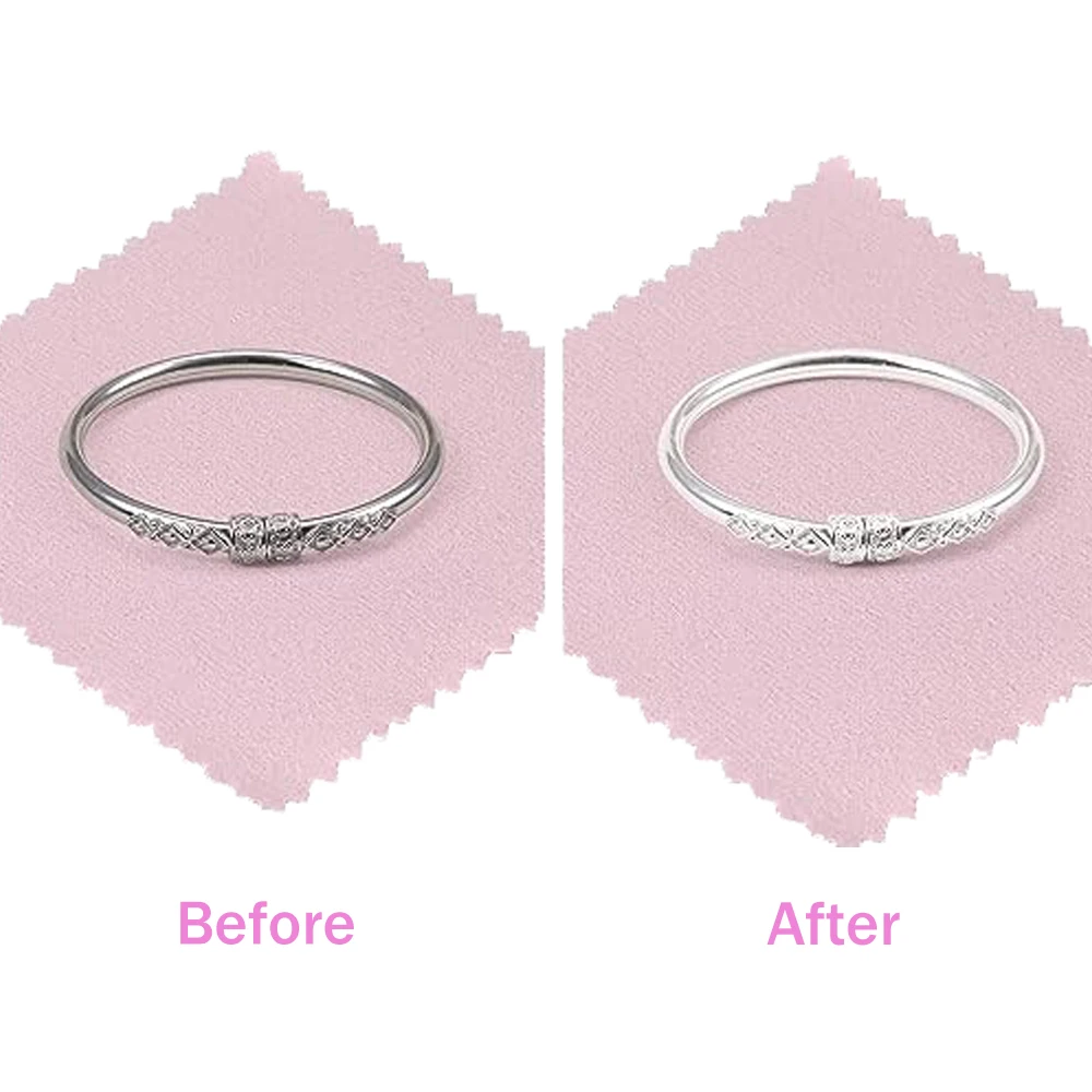 50 قطعة تلميع المجوهرات تنظيف الملابس لساعة الفضة الاسترليني الذهب البلاتين غير سامة مزيل تشويه يحافظ على المجوهرات لامعة