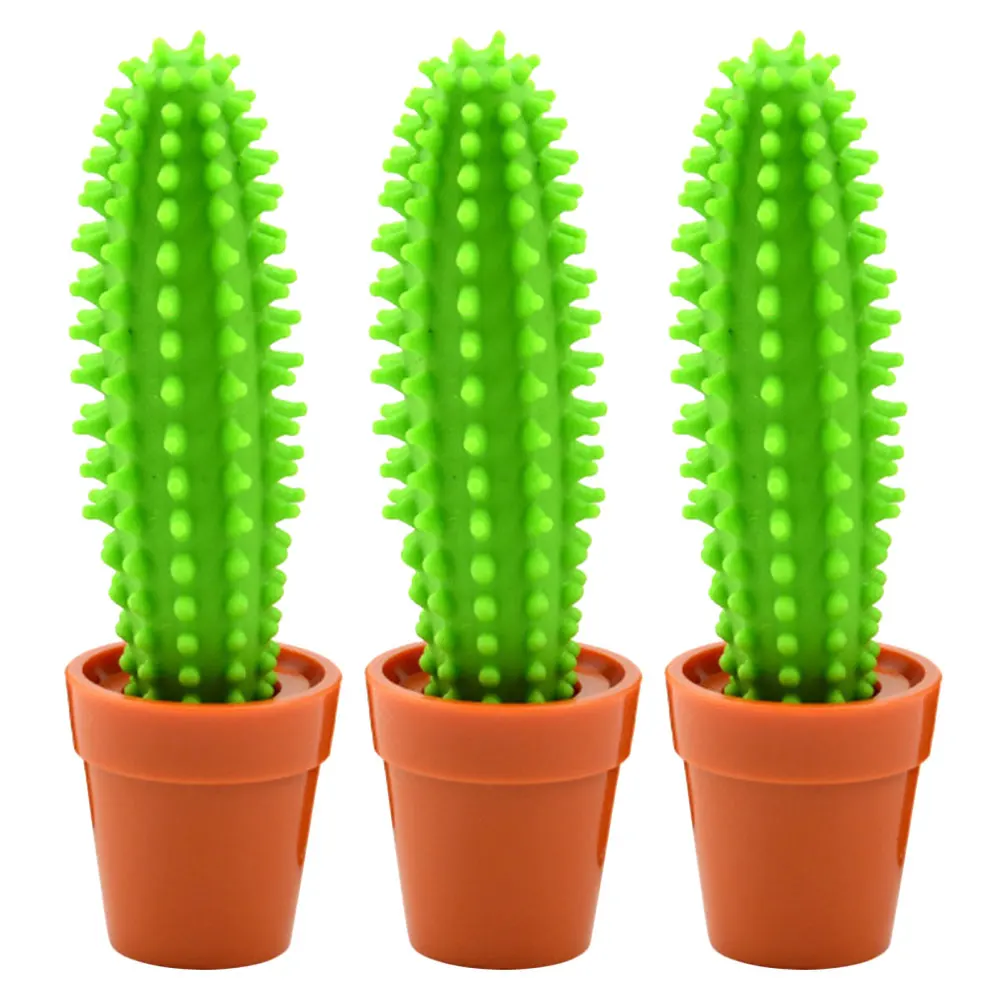 

3 Pcs Cactus Ballboint Pen Cactuspens Stationery Signing Shaped for Writing Ballpoint