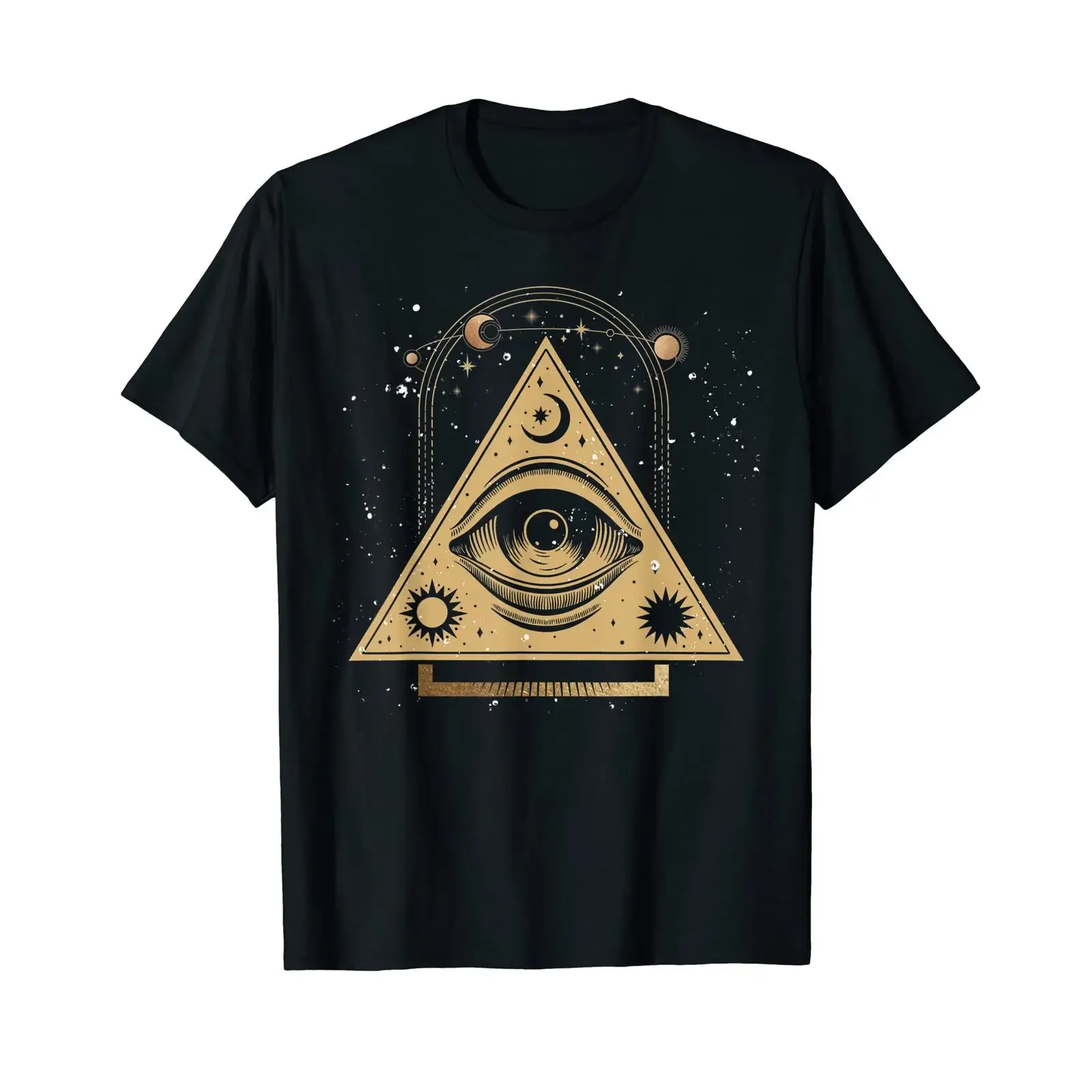 Dark Magic Blackcraft Occult Fortune Teller All Seeing Eye T Shirt vintage Washed Comfortable Top For Everyday Wear Unisex