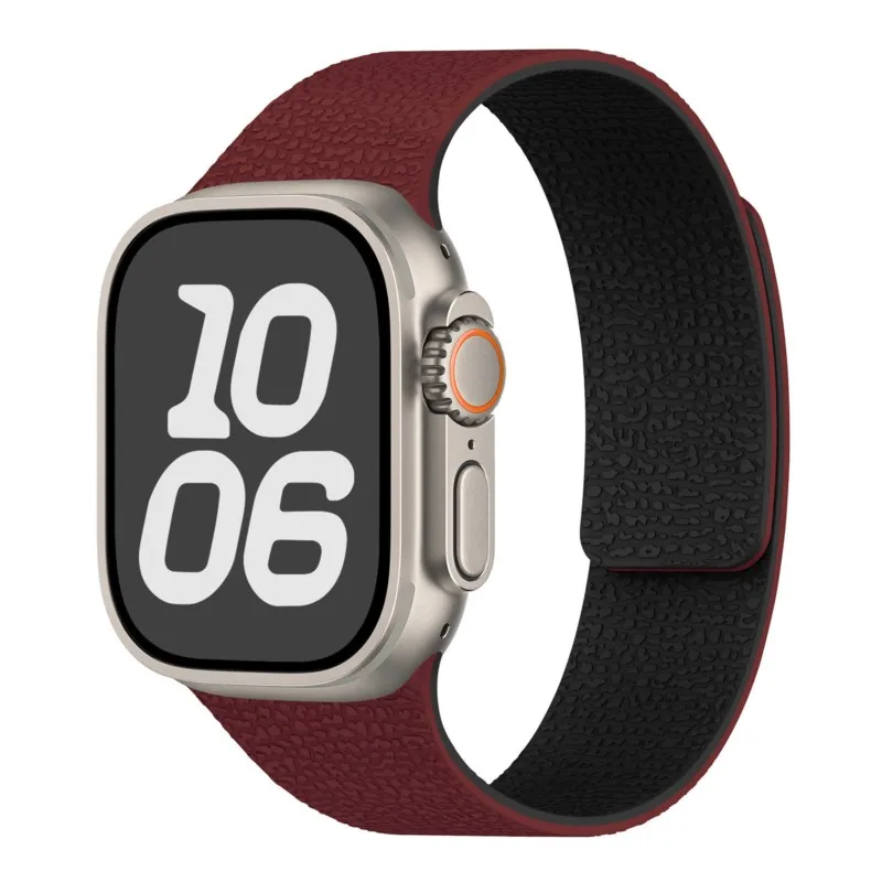 Armband für Apple Watch Bänder 40mm 44mm 46mm 45mm 49mm 41mm Magnetisches Silikon-Armband iWatch Series 10 SE 9 8 Ultra 2 3 11