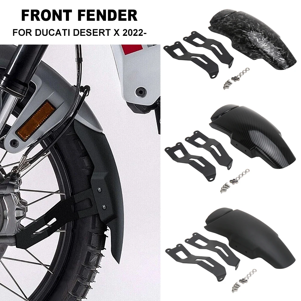 

Motorcycle Accessories Front Wheel Extender Fender Mudguard Mud Flap For Ducati DesertX DESERT X Desert X 2022 2023 Splash Guard