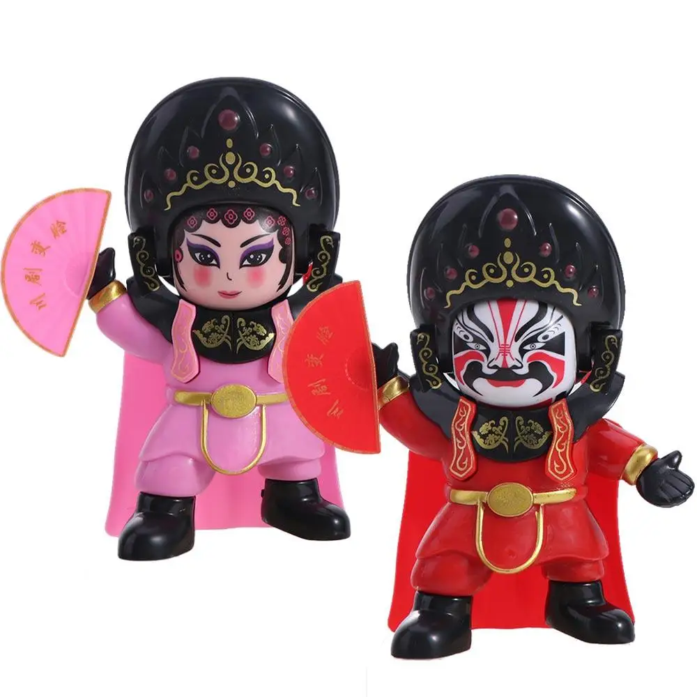 Face Change Opera Face Changing Doll Sichuan Opera Traditional Face Changing Toy DIY Crafts 4 Facial Opera Face Makeup Toy