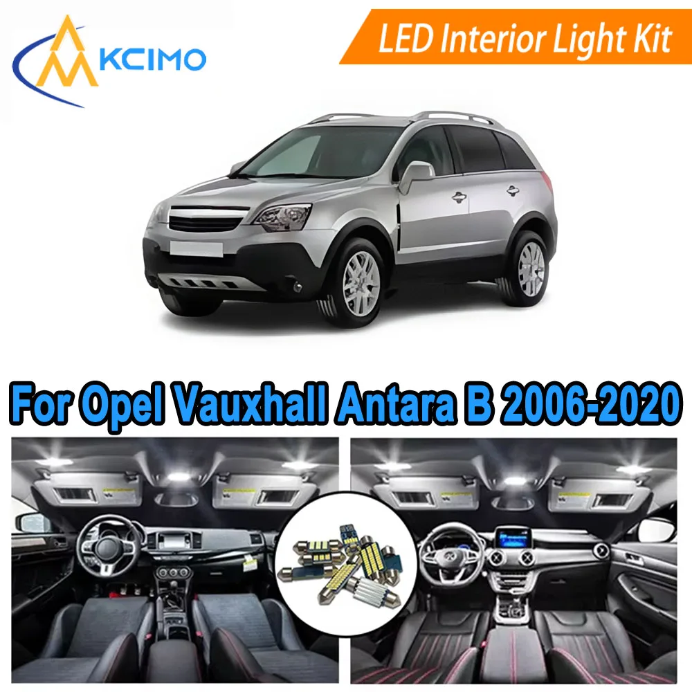 

Interior LED Light Bulbs Kit For Opel Vauxhall Antara B 2006-2020 Dome Map Reading Glove Box Trunk Lights Easy Install