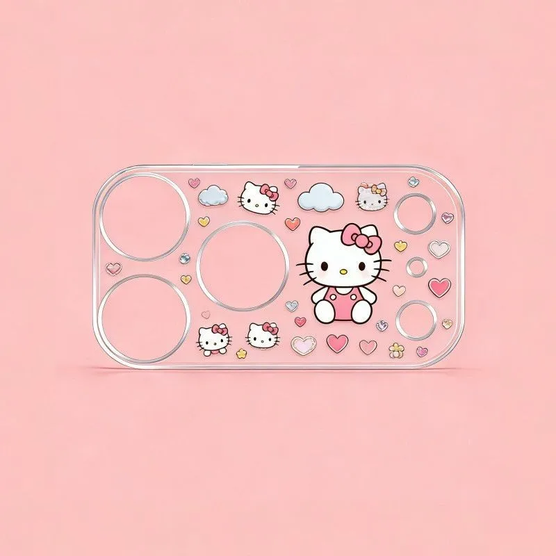 Cate 3D Cartoon HD Glass Camera Lens Protector For iPhone 17 Pro Max 17 Pro Cute Hello Kitty Kuromi Lens Screen Protectors Film - view 5