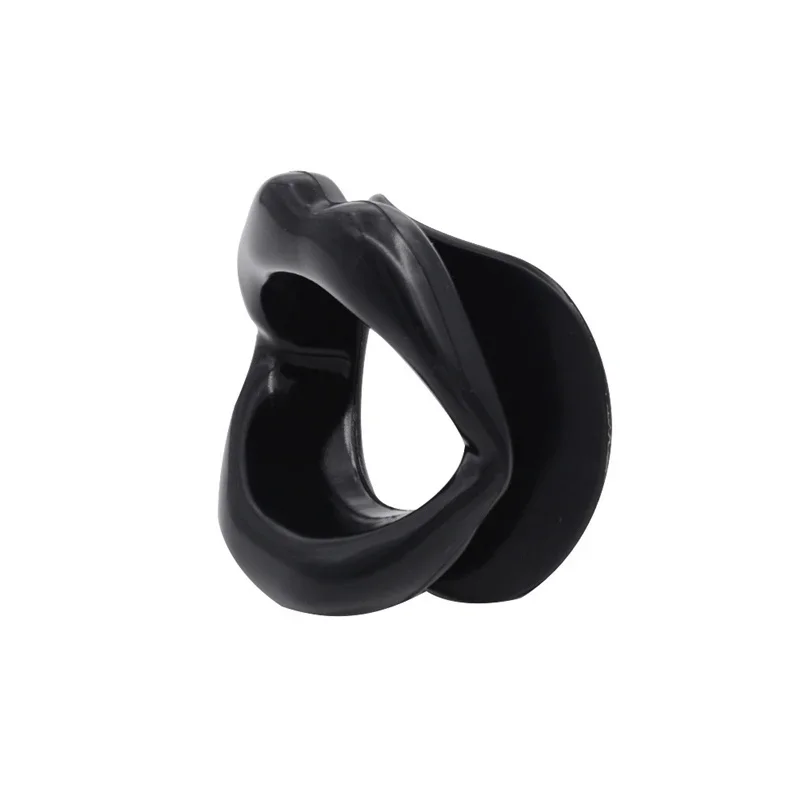 Silicone boca aberta gag para adultos fetiche oral bondage boca plug lábios forma erótica fixação oral o anel dilatador