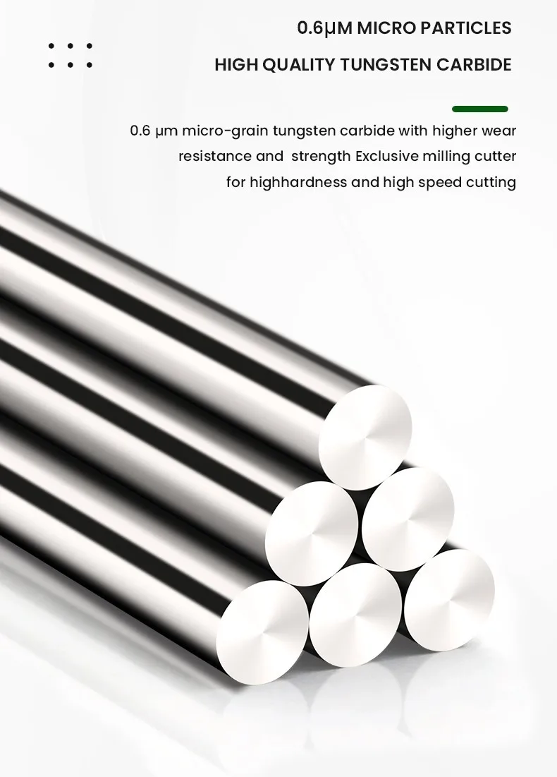 Shazam hrc65 3-Flöten-Wolframstahlkarbid für Aluminium-Flach fräser cnc mechanische Bearbeitungs zentrum Schaft fräser – Detail 3