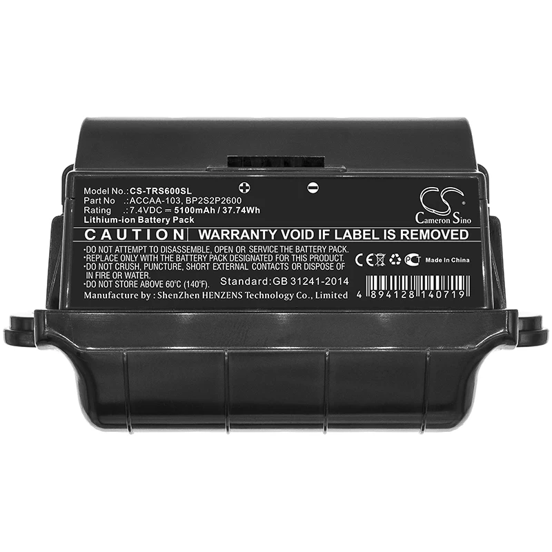 GreenBatteryPower CameronSino 5100mAh 7.4V 37.74Wh Tablet Li-ion Battery for Trimble ACCAA-103，BP2S2P2600，YMA-FYS6AS-00，Yuma