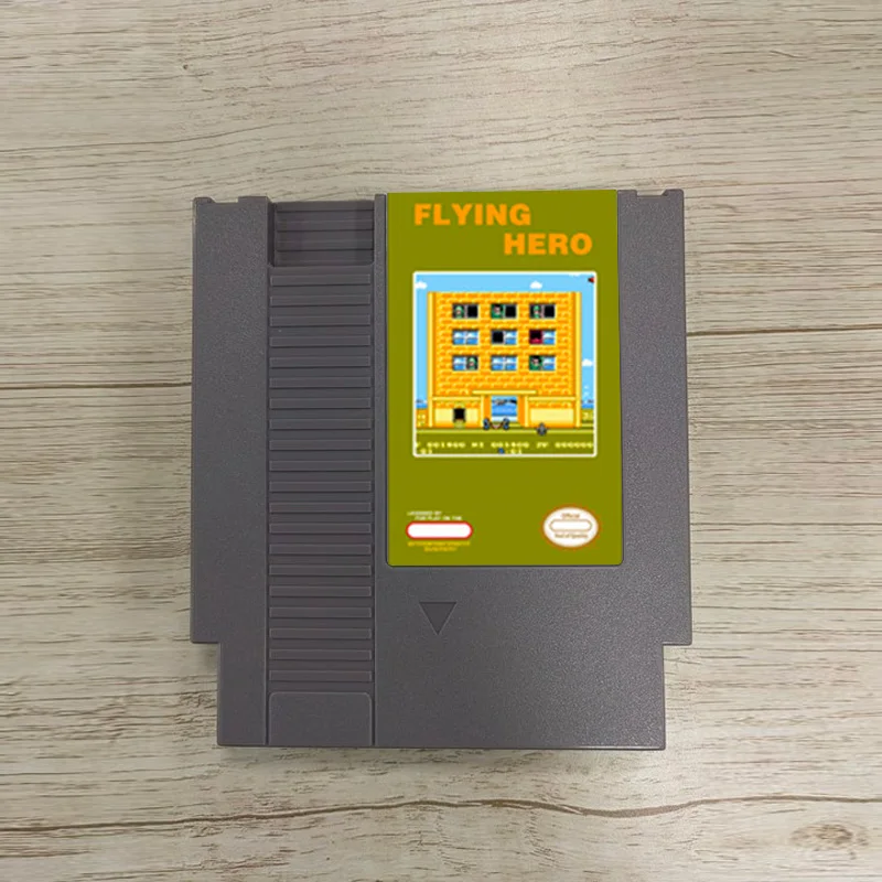 Cartuccia di gioco NES Flying Hero da 72 pin per console per videogiochi NES a 8 bit
