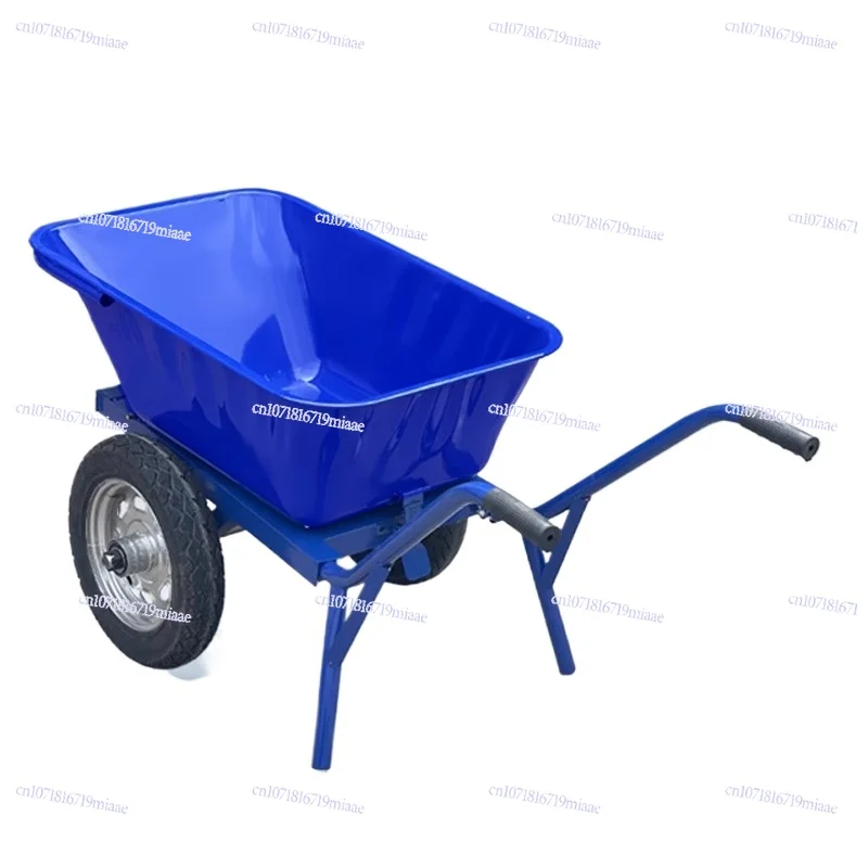 

Steel bucket cart cart construction site double wheel hand push dump truck construction site ash bucket truck handling mortar