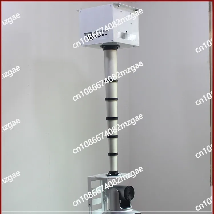 Projector electric lifting bracket bamboo joint remote control projector camera telescopic pole column stroke 1-5 meters