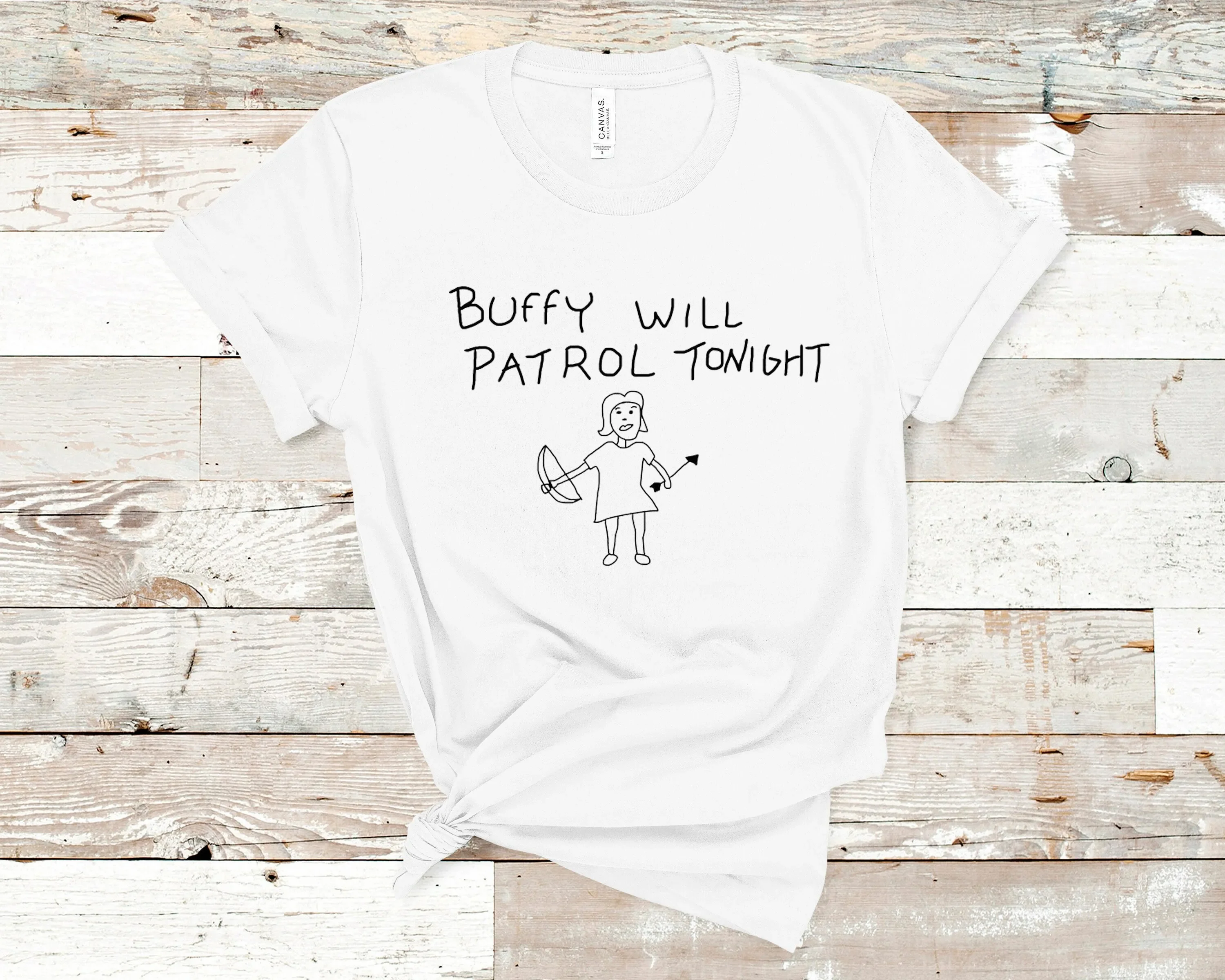 Buffy will patrol tonight the Vampire Slayer T Shirt and Angel Fandom