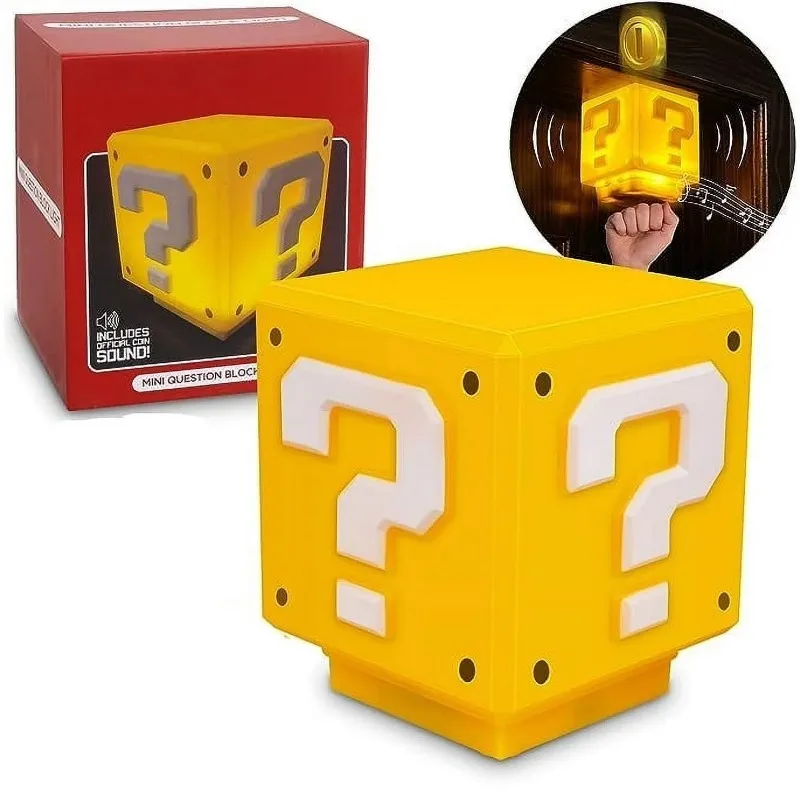 

LED Question Mark Brick Night Light With Music USB Charging Desk Lamp Light Birthday X-mas Gifts