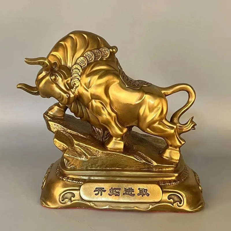 Ox, Ox, Craft Home Decor, Bronze Ox Symbolizing Progress and Innovation