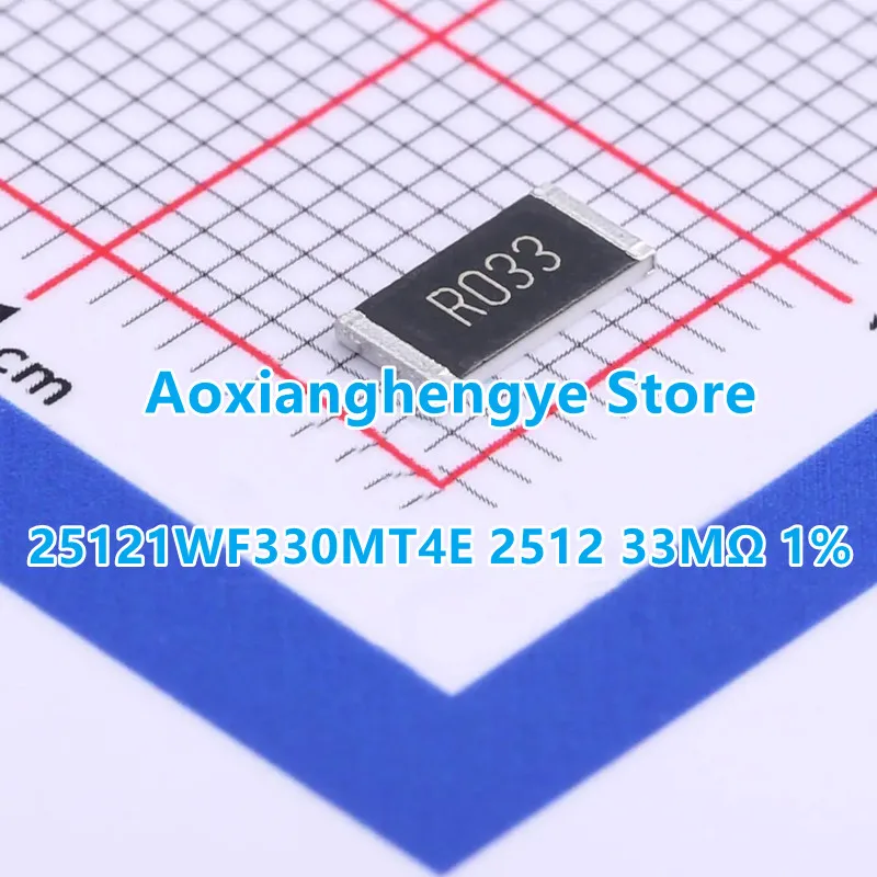20개 25121WF330MT4E 33MΩ R033 후막 저항기 - SMD RMC 2512 1W 1% T/R-4000