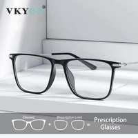 VICKY, gafas de lectura clásicas de titanio con montura cuadrada para hombre, diseño Simple, luz azul, prescripción fotocromática personalizable 007