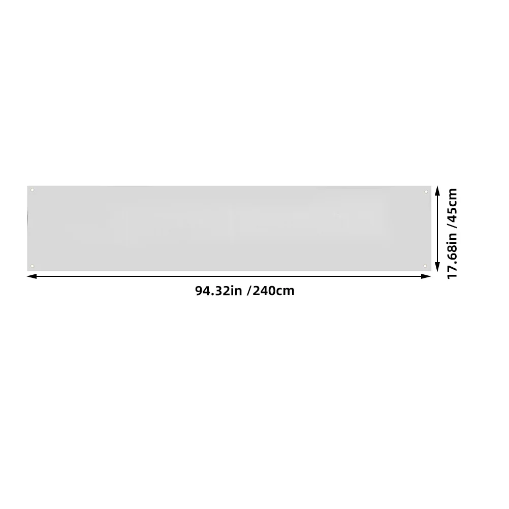 لافتة فارغة كبيرة باللون الأبيض الصلب يمكنك صنعها بنفسك لافتة معلقة لتزيين حفلات الحديقة الخارجية وخلفية صورة قابلة للتخصيص #4