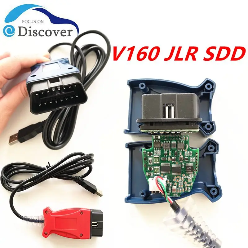 V160 JLR SDD Pro Obd2 Diagnostic Cable For Toyota Supports Till 2017 PWM CAN K-Line Protoco Professional Scan Tool