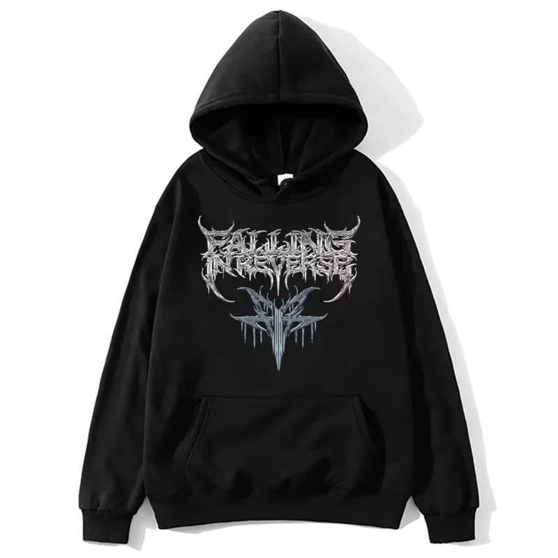 2025 الهيب هوب بلوزات متعددة الاستخدامات الفرقة الموسيقى البلوفرات الجمالية للجنسين Y2K السقوط في عكس هوديس موضة خمر #6