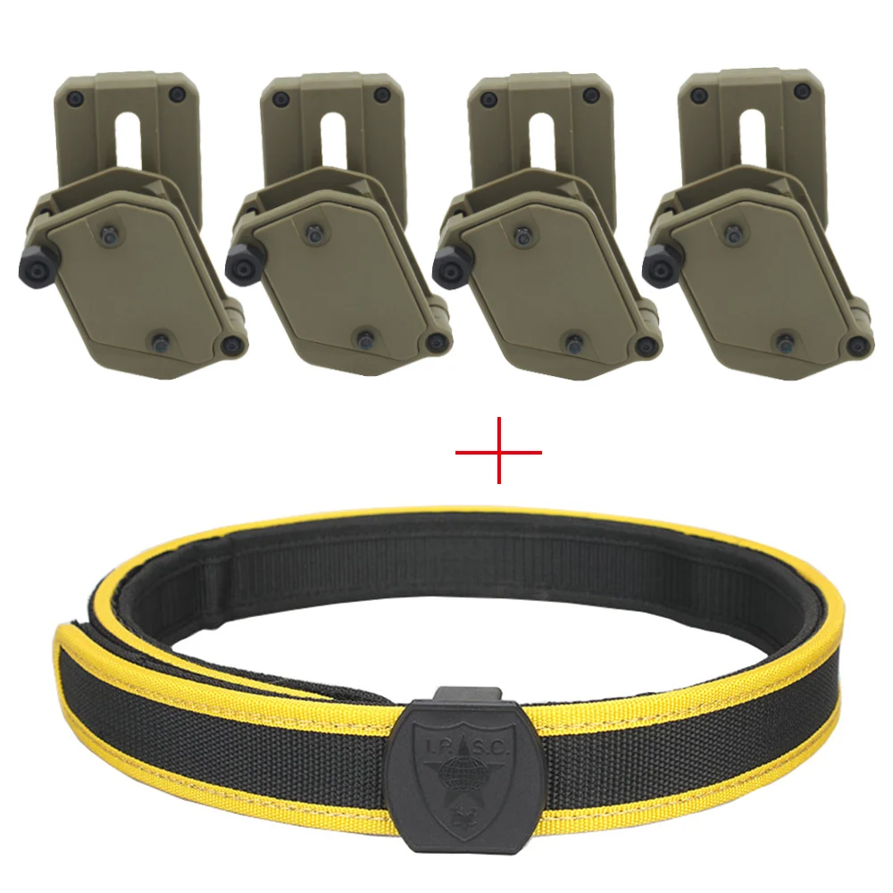 VULPO IPSC Belt & Left Right Speed Magazine Pouch Set Airsoft Competition Shooting Belt And Multi-Angle Rotation Mag Pouch