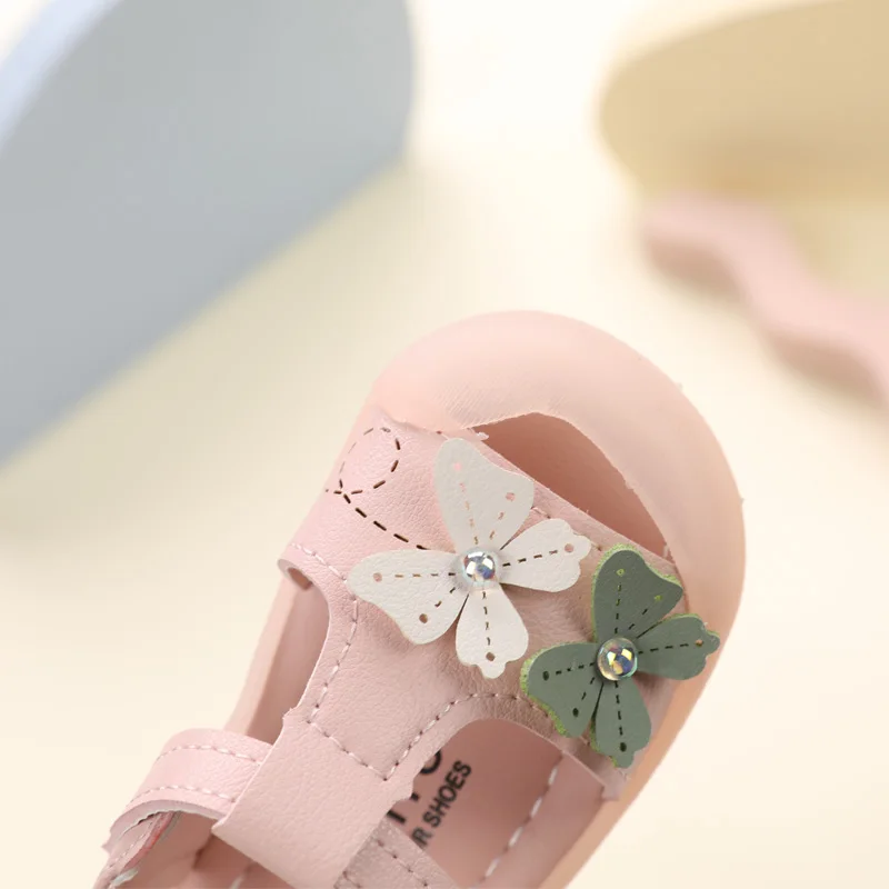 Summer 0-2 Year Old 3 Girls 4 Sandals Girls Non slip Princess Shoes 18 Months Baby Shoes Soft Sole Walking Shoes 6