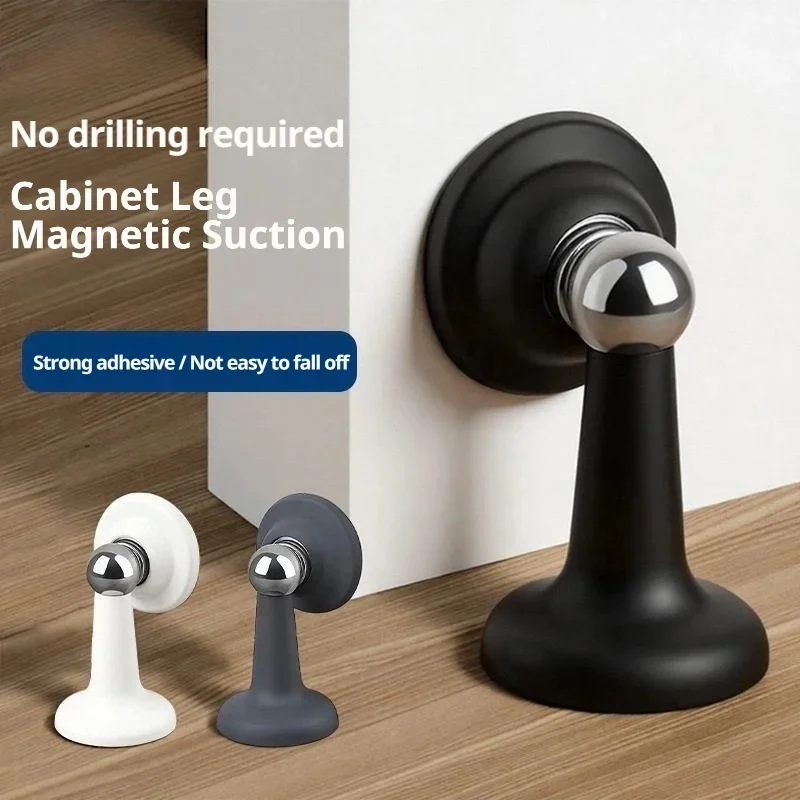 Extra Strong Magnetic Silicon Rubber Anti-Scratch Door Handle Protector, Drill-Free Door Bumper Pad for Home Bathroom Safety Gua