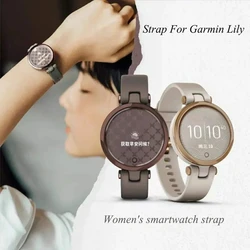 14mm Silicone Watch Band Wristwatch Strap Bracelet Belt With Installation Tool for Garmin Lily Smart Watch Accessories