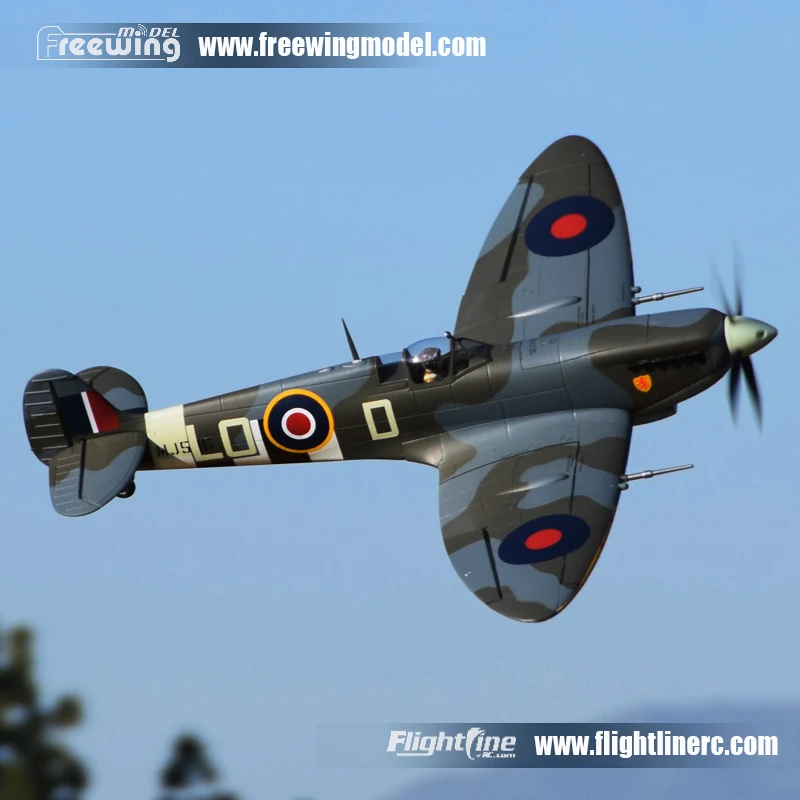 RC airplane Freewing FlightLine Spitfire MK.IX 1200mm Wingspan PNP foam model warbird plane