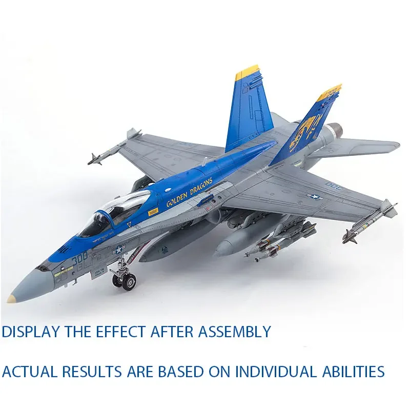 Academy Assembled Aircraft 12564 US F/A-18HC Fighter Golden Dragons  1/72 Assemble