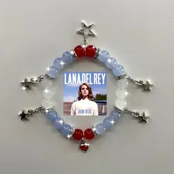 Lana Del Rey Born to die themed beaded bracelet charmed