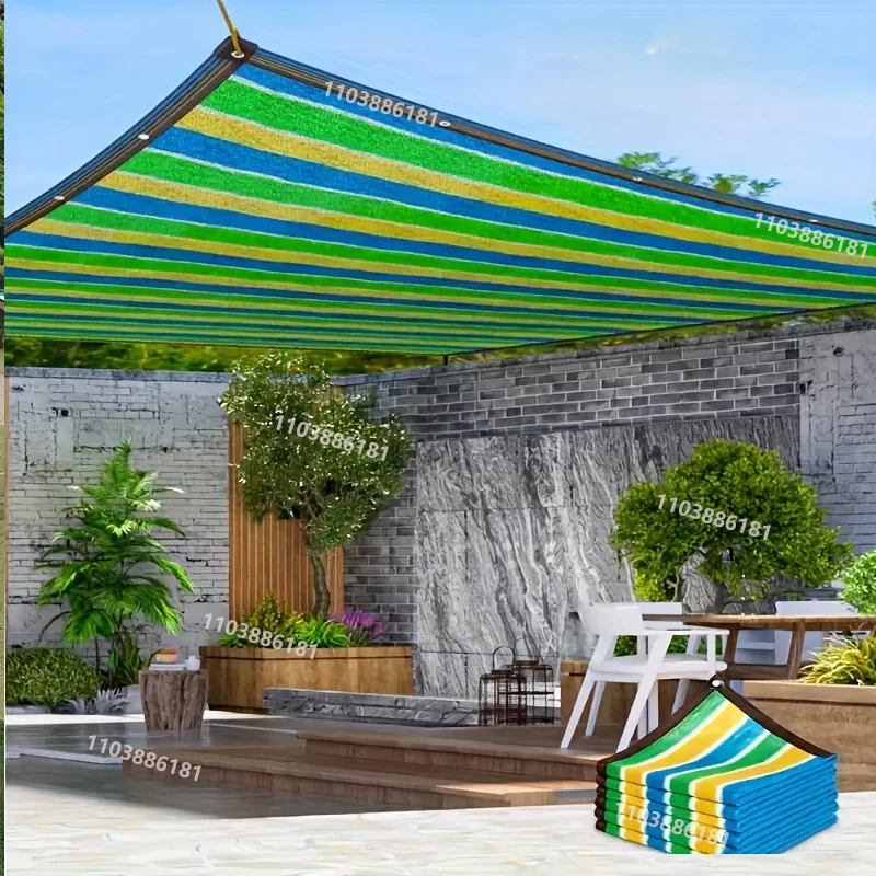 Sunshade Net Anti-ultraviolet Awning Plant Cover Net for Outdoor Garden Courtyard Swimming Pool Balcony Shade Cloth
