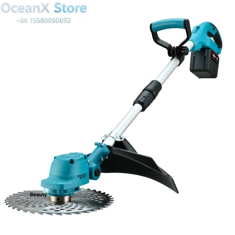 Brushless Cordless Handheld Grass Trimmer, Compact Multi-Function Home Weed Eater with Fast Charging