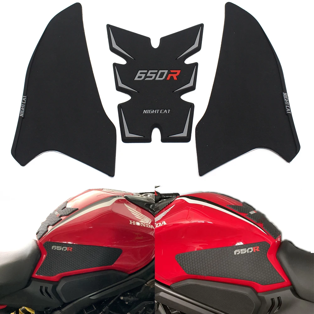 

Pokhaomin Motorcycle Anti-slip Side Gas Knee Grip Traction Pad Tank Pads Sticker for HONDA CBR650R CB650R 2019-2022