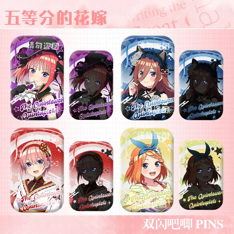 

The Quintessential Quintuplets‌ Anime Brooch Badge Cartoon Pins DIY Clothing Backpack Accessories Fan Jewelry Gifts
