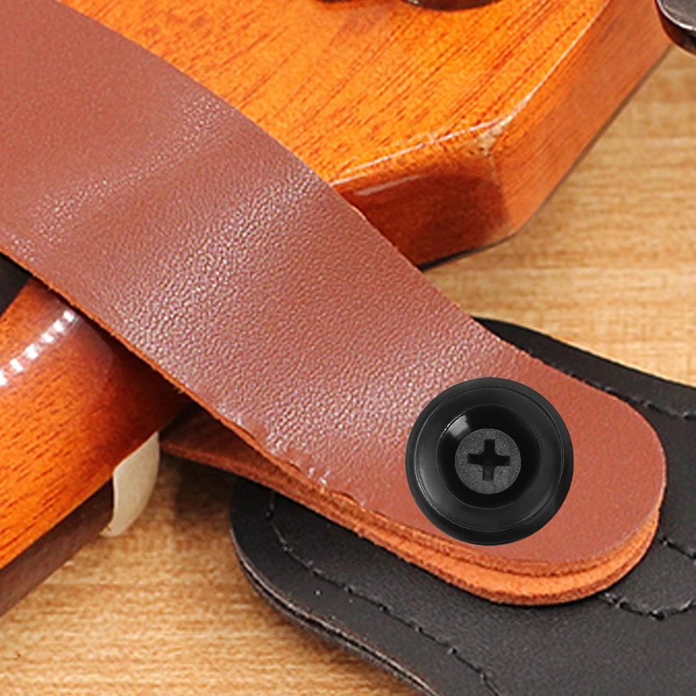 

6Pcs Guitar Strap Locks Mushroom Head Metal Strap Button Secure Electric Guitar Anti-Falling Buckle Bass Straps Pegs