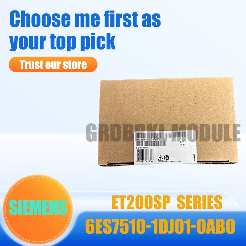 

Brand New Original SIEMENS 6ES7510-1DJ01-0AB0 6ES7 510-1DJ01-0AB0 ET200SP CPU 1510SP-1 PN PLC Controller Module