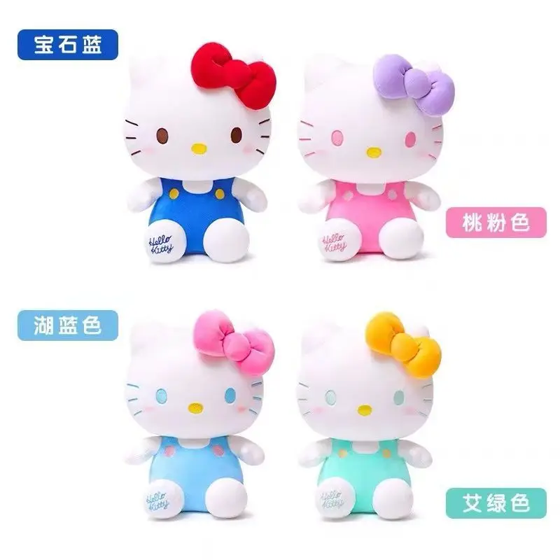 22CM Hello Kitty Plush Toys For Children  Cute Kt Cat Dolls Soft Sanrio Stuffed Toys Kawaii Christmas Day Gift For Girls Toy