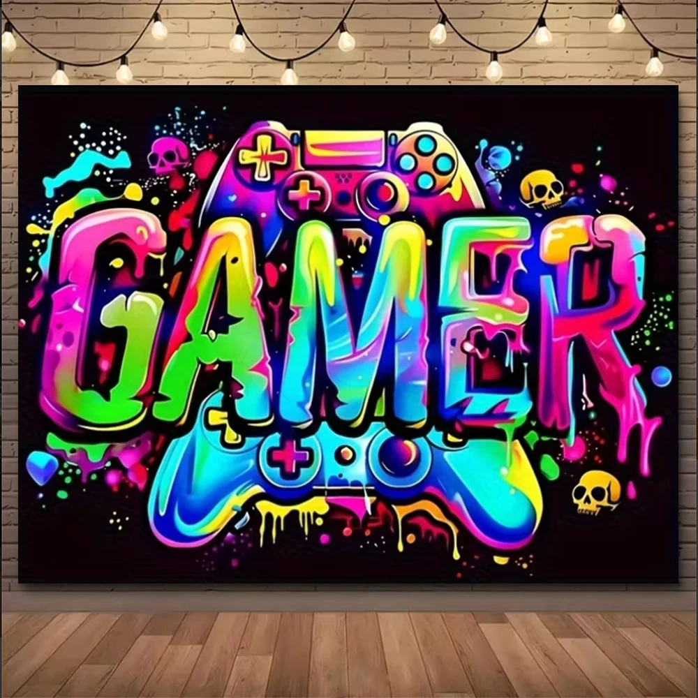 الحضرية الإبداعية الكتابة على الجدران خلفية الديكور شارع الفن رذاذ اللوحة حفلة عيد ميلاد لعبة غرفة نوم خلفية الإمدادات #5