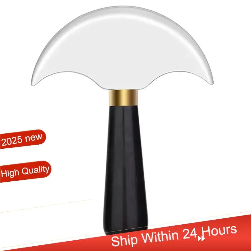 

Skiving Cutter Tool Professional Leather Half Round Blade DIY Handcraft Wood Handle Cutting Leather Craft B~Jul.