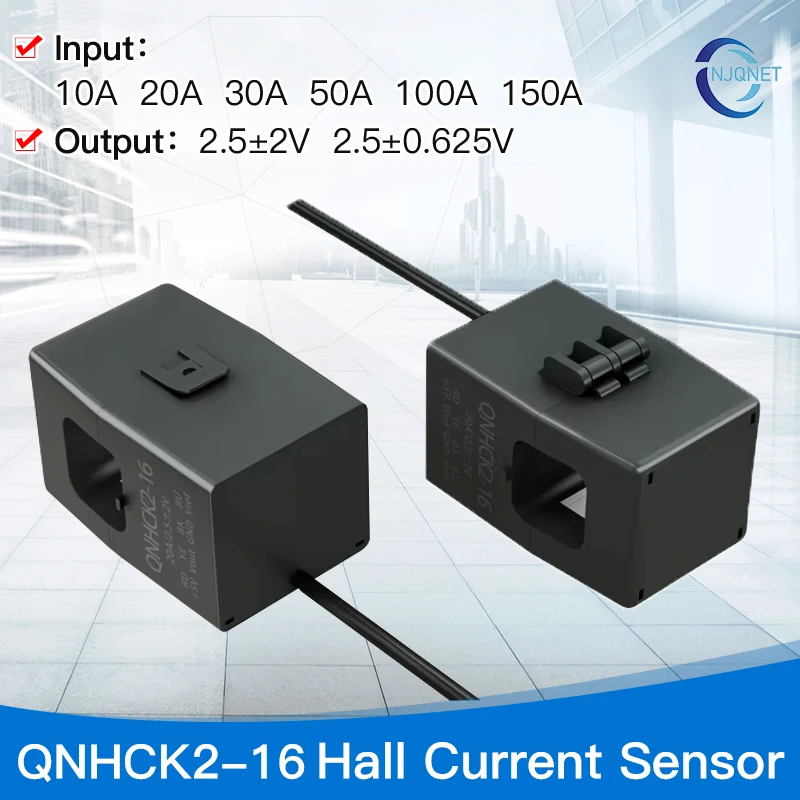 Snap-on Hall Current Sensor QNHCK2-16 10A 20A 50A 100A 2.5±2V 2.5V 0.625V split current transformer clamp ct current transducer - Image 6