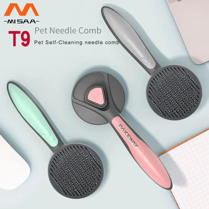 Pet Grooming Ergonomic Design Self-cleaning Gentle Self-cleaning Design Easy To Use Professional-grade Dog Hair Remover Brush