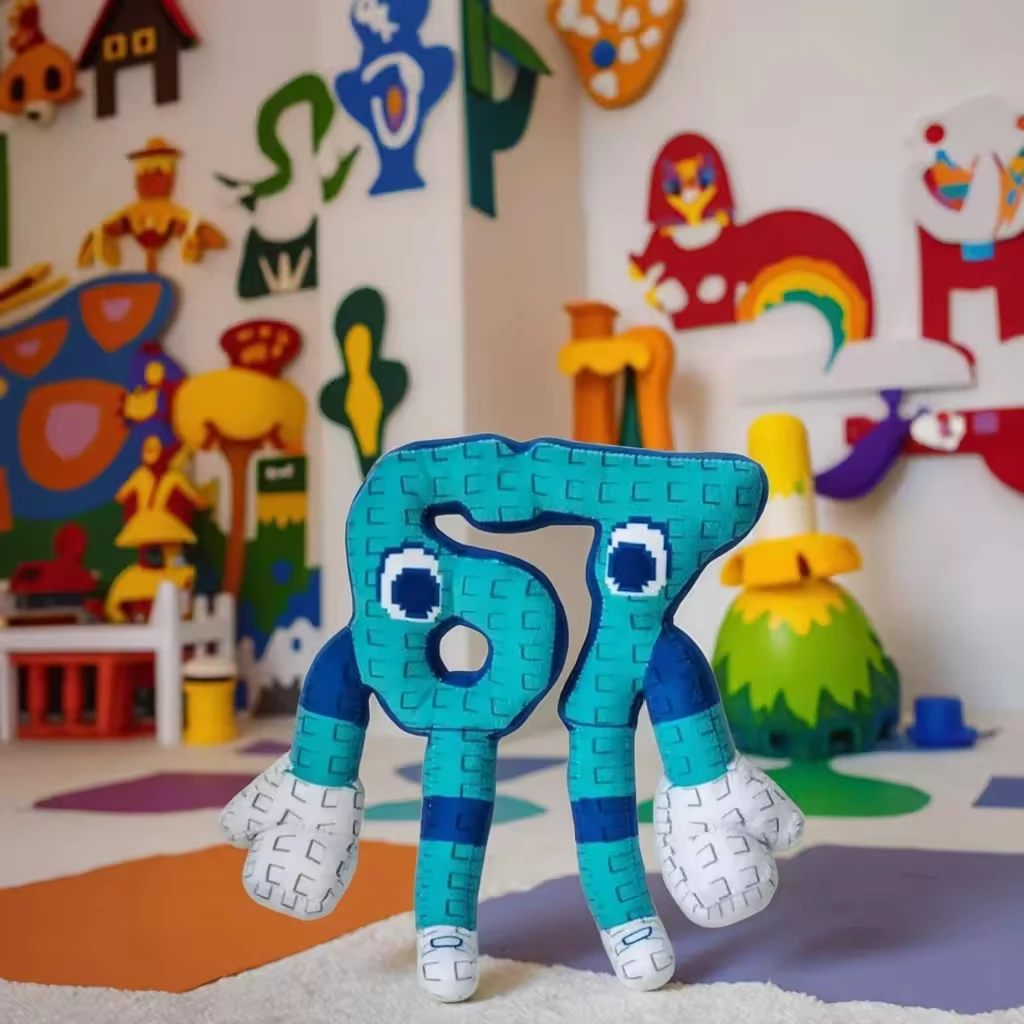 25 cm/9,84 Zoll 67 Sahur Steal A Brainrot Anime-Spiel Plüschtiere Blaue lange Arme und Beine Kuscheltiere Plüschtiere Lustige Stoffpuppe